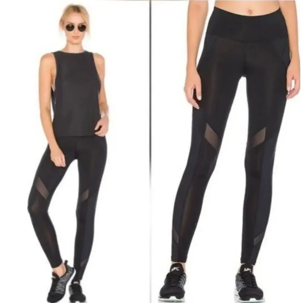 Free People Movement Wine Mesh Lira Leggings Small
